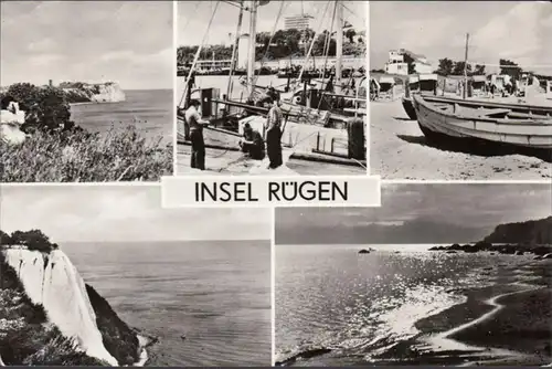 Insel Rügen, Kap Arkona, Hafen in Saßnitz, Juliusruh, Königstuhl, Göhren, gelaufen 1976