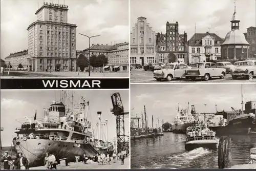 Wismar, Platz des Friedens, Schiff Albatros, Hafen, gelaufen
