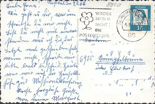 Salutation de Gunzenhausen, Blasturm, Storchennest, Altmühl, couru en 1963