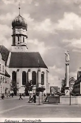 Schongau, Marienplatz, gelaufen