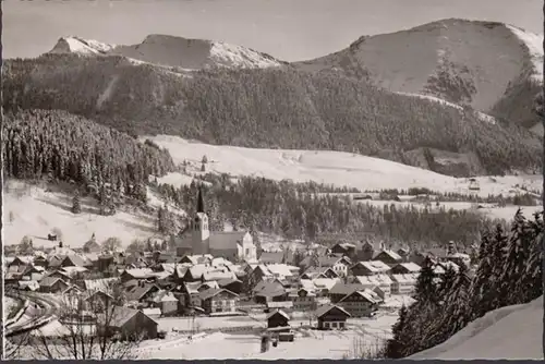 Oberstaufen mit Rindalphorn und Hochgrat, ungelaufen- datiert 1960
