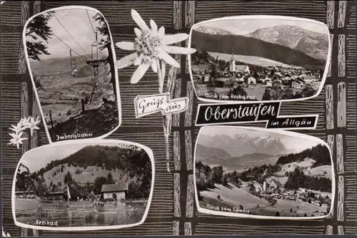 Oberstaufen, Freibad, Säntis, Hochgrat, Imbergbahn, gelaufen 1962