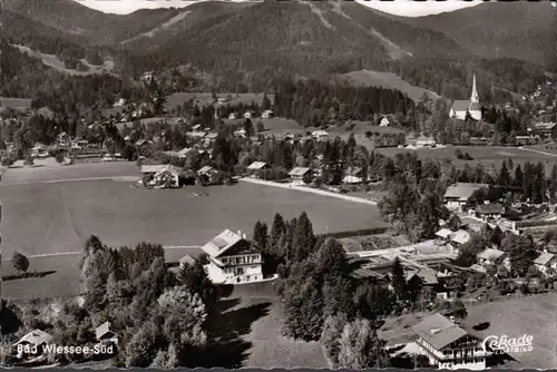 Bad Wiessee, vue de la ville, photo de l'avion, couru en 1959