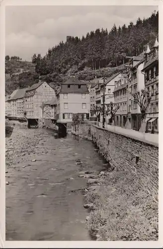 Monschau, Partie an der Rur, gelaufen 1954