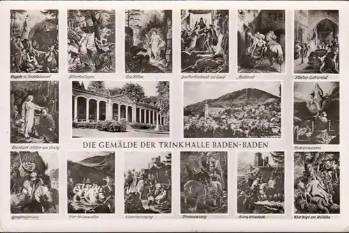 Baden-Baden, Die Gemälde der Trinkhalle, ungelaufen