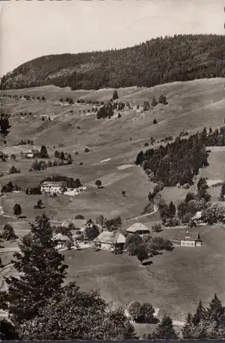 Todtmoos, vue sur la ville, auberge et pension Rössle, couru en 1959
