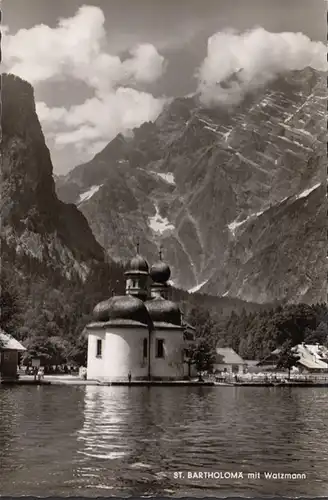 Schönau am Königssee, Bartholomä mit Watzmann, ungelaufen