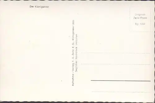 Schönau am Königssee, Bartholomä mit Watzmann, ungelaufen