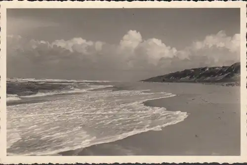 Nordseebad Hörnum auf Sylt, Strand, gelaufen 1950