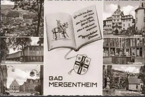 Bad Mergentheim, Wängenhalle, Marktplatz, Schloss, Karlsource, Chapelle, incurable
