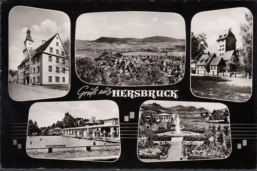 Gruß aus Hersbruck, Mehrbild , gelaufen 1962