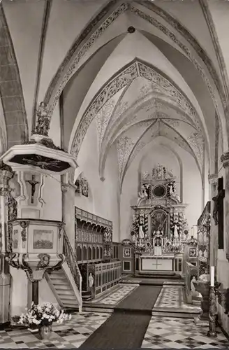 Marienheide, Klosterkirche, Altar und Kanzel, ungelaufen