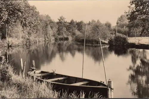 Lindow, Am Fließ zum Vrelitzsee, gelaufen 1963