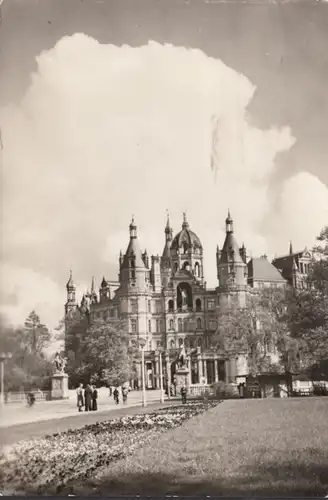 Schwerin, Schloßkirche und Schloß, gelaufen 1957