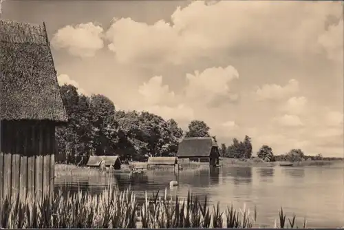 Cracovie au bord du lac, maisons en bateau, couru en 1961