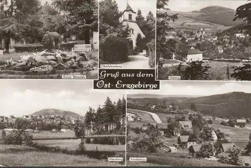 Gruß aus dem Ost- Erzgebirge, Bärenfels, Geising, Altenberg, Schellerhau, gelaufen 1978