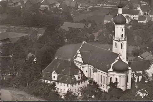 Biberbach, Heilig Kreuz Kirche, gelaufen 1964