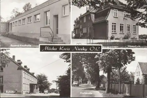 Mücka, Consomming grand magasin, route du village, lycée, gare, couru 1986