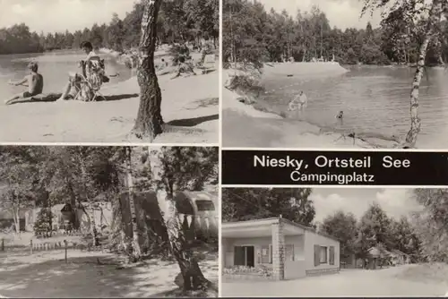 Niesky, Ortsteil See, Campingplatz, gelaufen 1978