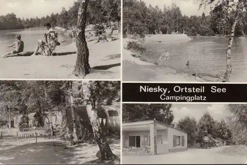 Niesky, quartier Lac, camping, couru 1978