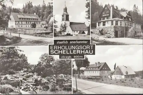 Schellerhau, Mehrbild, gelaufen 1981