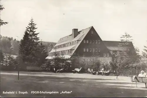 Rehefeld- Zaunhaus, FDGB Erholungsheim Aufbau, gelaufen