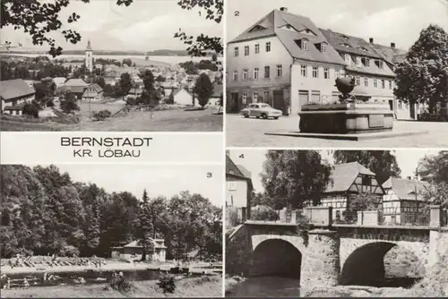 Bernstadt, Fontaine, Waldbad, Pläsnitzpont, couru