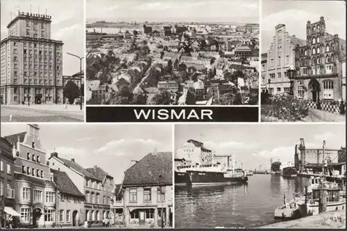 Wismar, HO- Gaststätte, Alter Schwede, Löwen- Apotheke, Hafen, gelaufen 1986