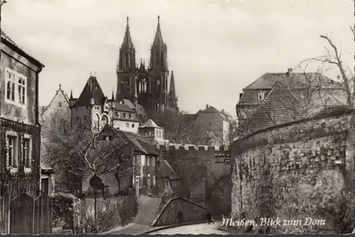 Meißen, Blick zum Dom, ungelaufen