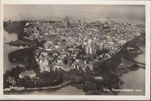 Stralsund, photo aérienne, couru en 1956