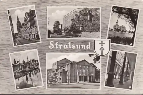 Stralsund, Hôtel de ville, Badenstraße, hôpital, Église, non-fuite