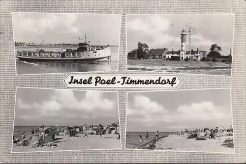 Ile de Poel, plage, bateau, phare, couru 1967