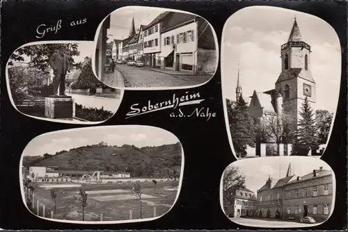 Bad Sobernheim, Apotheke, Freibad, Kirche, Frisier Salon Engelke, ungelaufen