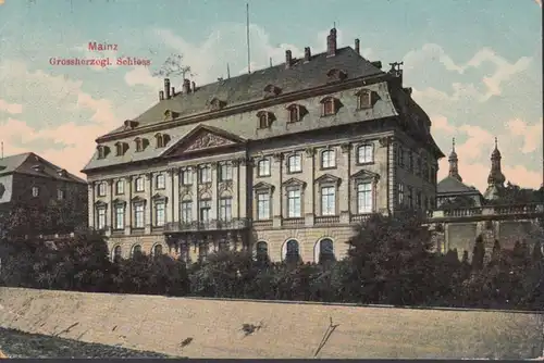 Mainz, Grosssherzogliches Schloss, gelaufen 1913