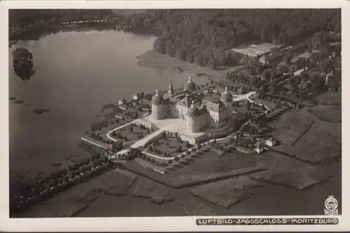 Moritzburg, Jagdschloss, Fliegeraufnahme, ungelaufen