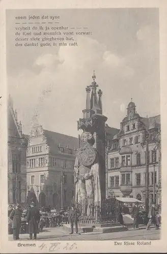 Brême, Le géant Roland, couru en 1925