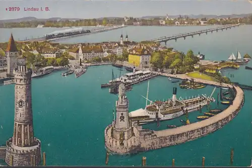 Lindau au lac de Constance, port, incurvé