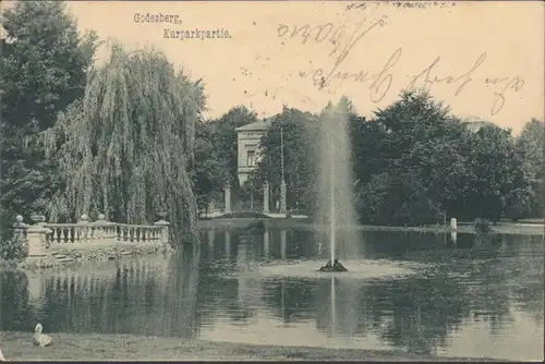 Bad Godesberg, Kurpark, gelaufen 1905