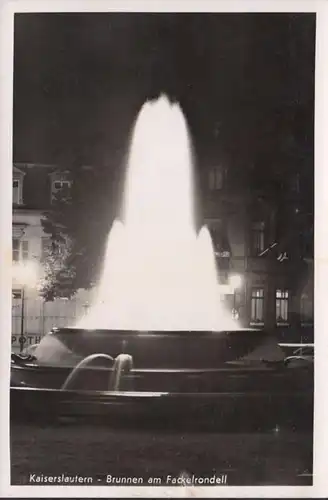 Kaiserslautern, Brunnen am Fackelrondell, ungelaufen- datiert 1944