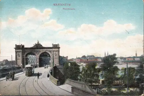 Mannheim, pont du Rhin, couru