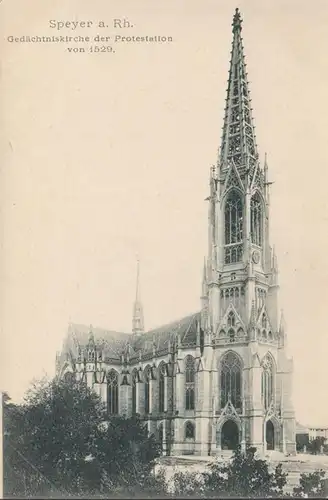 Speyer, Gedächtniskirche der Prostestation, ungelaufen