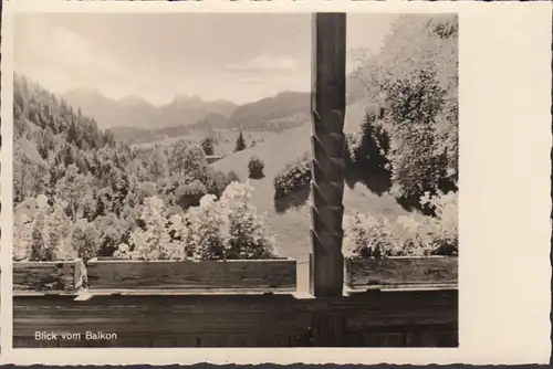 Tiefenbach, Erholungsheim Edelweiß, Blick vom Balkon, ungelaufen