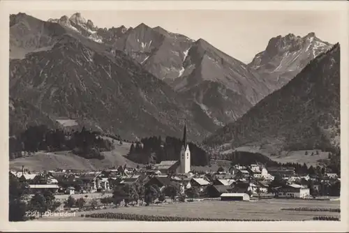 Oberstdorf, Panoramaansicht, ungelaufen