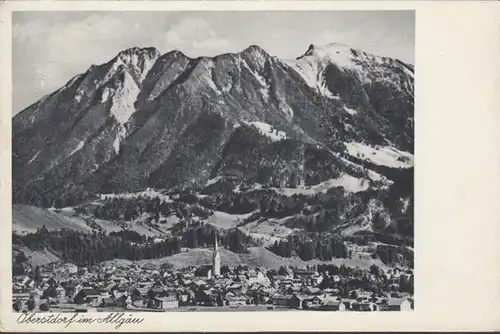 Oberstdorf, Panoramaansicht, gelaufen 1939