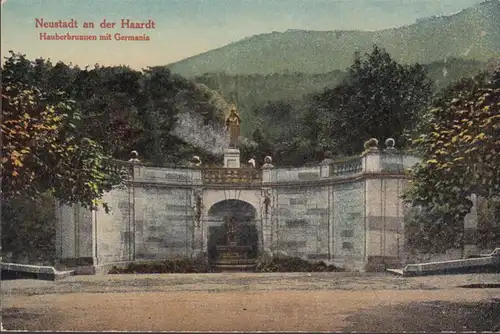 Neustadt an der Haardt, Hauberbrunnen mit Germania, inachevé