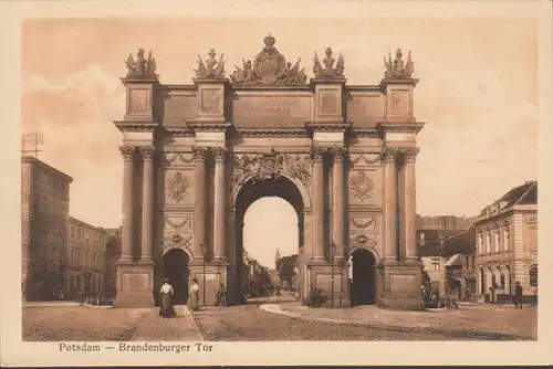 Potsdam, Brandenburger Tor, ungelaufen