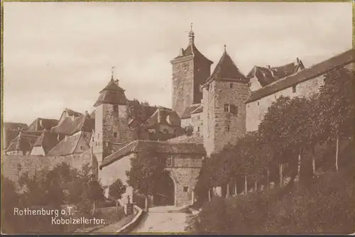 Rothenburg, Kobolzellertor, ungelaufen- datiert 1923