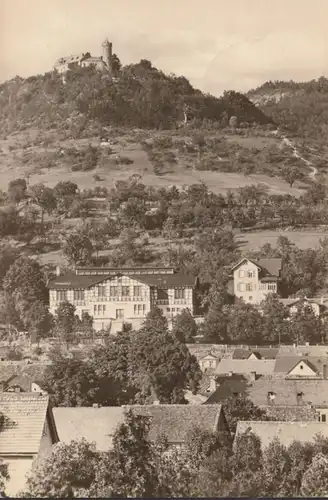 Bad Blankenburg, Blick zur Ruine Greifenstein, gelaufen 1967