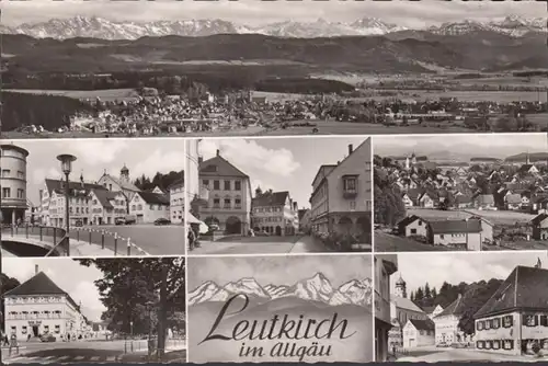 Leutkirch im Allgäu, Mehrbild, gelaufen 1964