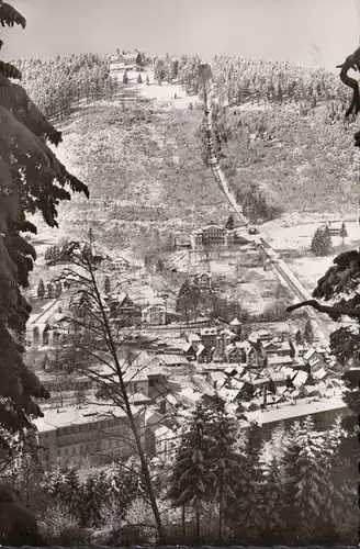 Bad Wildbad im Winter mit Sommerberg, gelaufen 1961